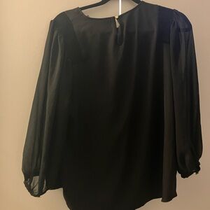 Elegant Black Sheer Blouse